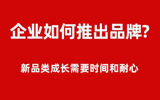 企業如何推出品牌？----- 新品類成長需要時間和耐心