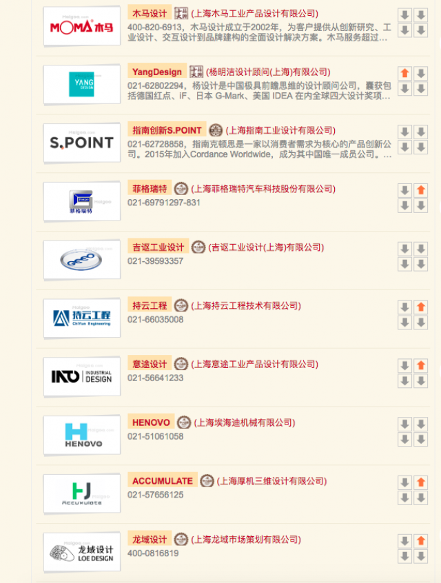 中國上海工業(yè)設(shè)計公司排名前十強清單